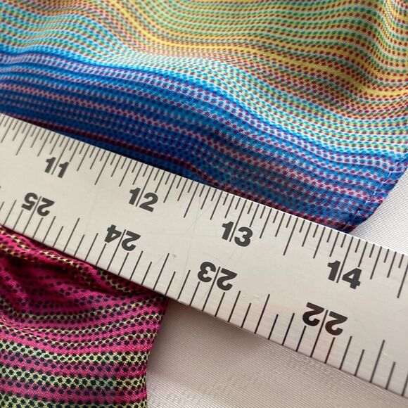 Lucy Love Acapulco Striped Dress Size L Multicolor Coquette Girly Summer Party - Picture 12 of 12